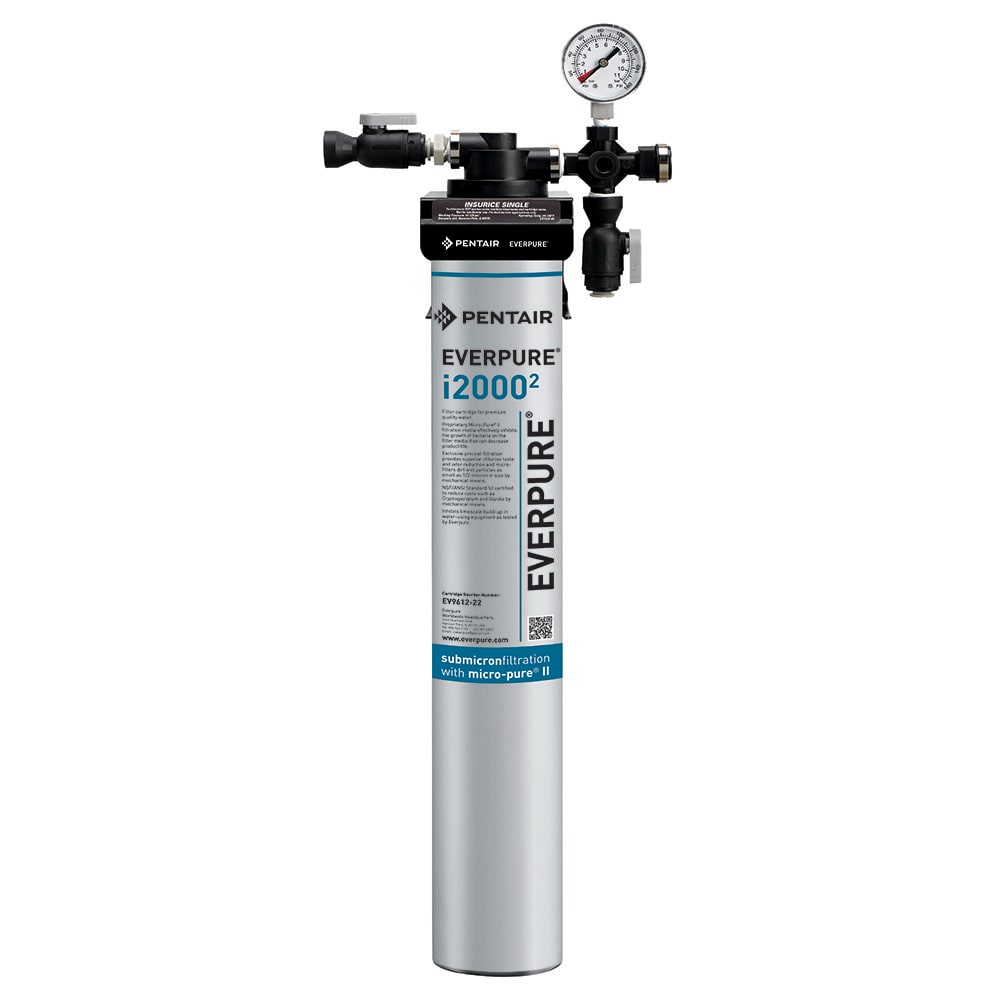 Everpure Insurice® i2000² Single Water Filter Assembly (for ice machines that produce 650 lbs or less)